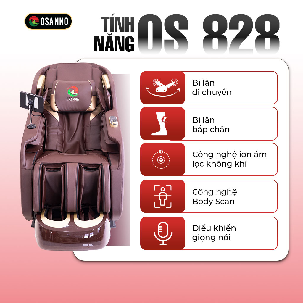 Ghế Massage Osanno OS 828 Healthy Lifestyle