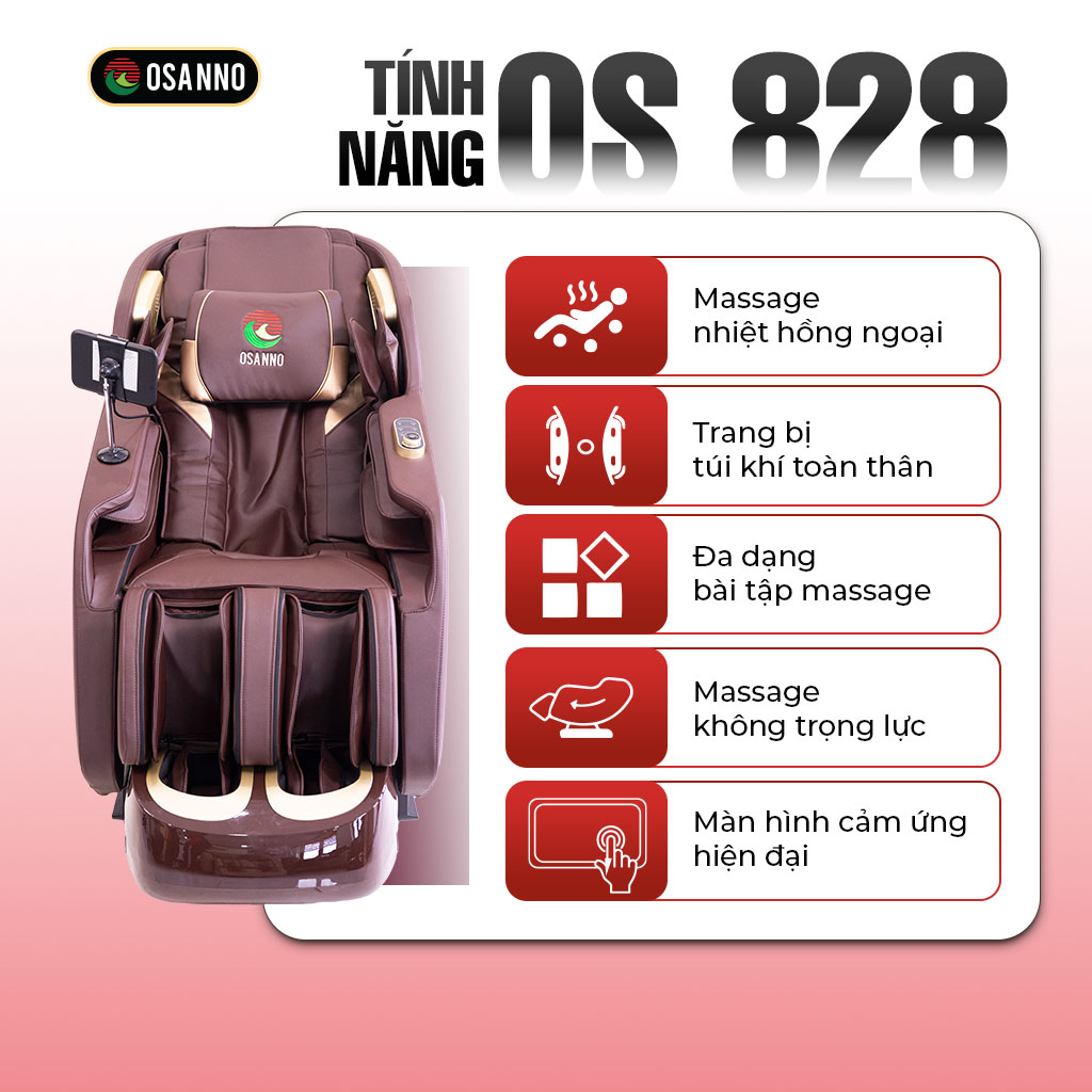 Ghế Massage Osanno OS 828 Healthy Lifestyle