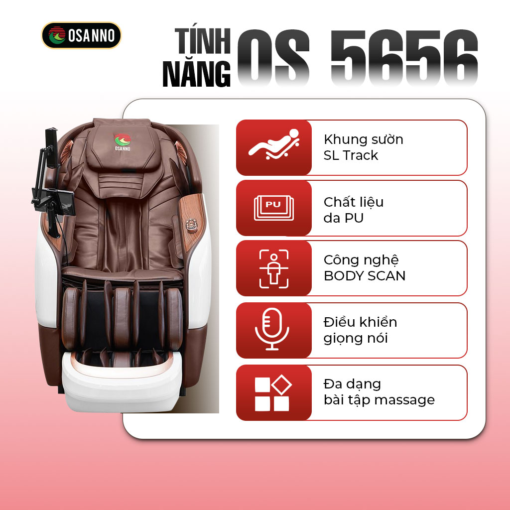 Ghế Massage Osanno OS 5656 Smart Life