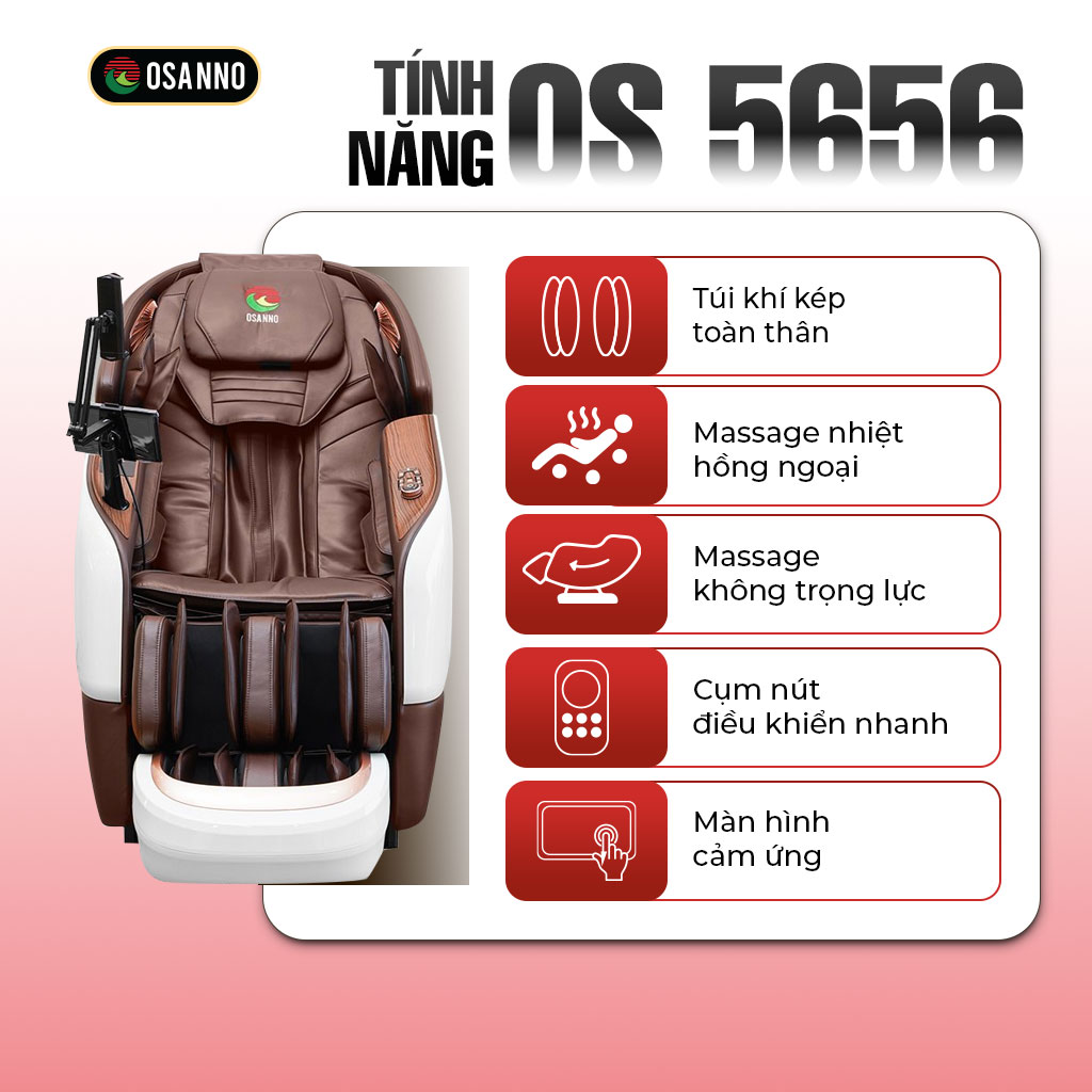 Ghế Massage Osanno OS 5656 Smart Life