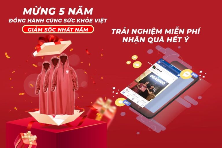 SALE LỚN HẾT CỠ MỪNG 5 NĂM ĐỒNG HÀNH CÙNG SỨC KHỎE GIA ĐÌNH VIỆT
