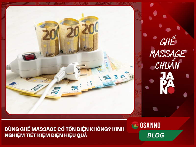 Dùng Ghế Massage Có Tốn Điện Không? Kinh Nghiệm Tiết Kiệm Điện Hiệu Quả