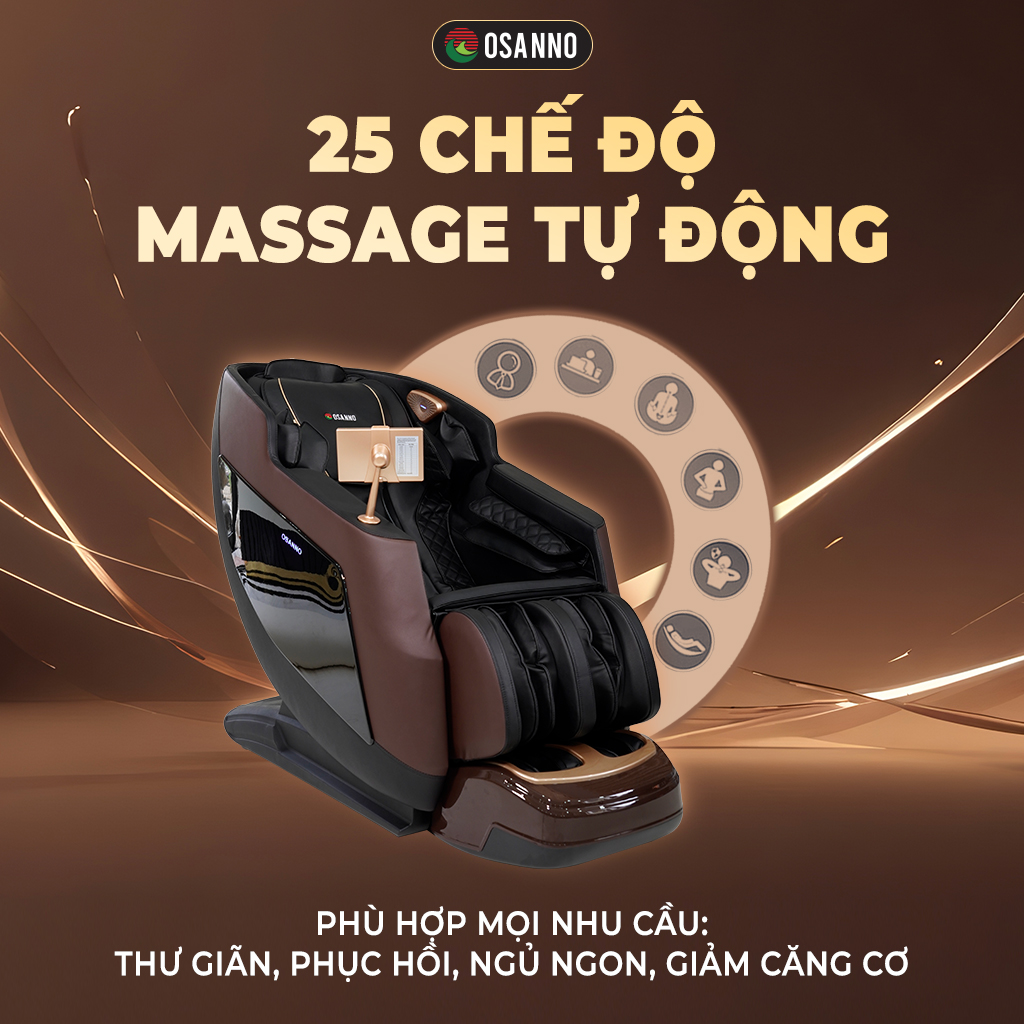 25 bài tập massage tự động thư giãn từng phút