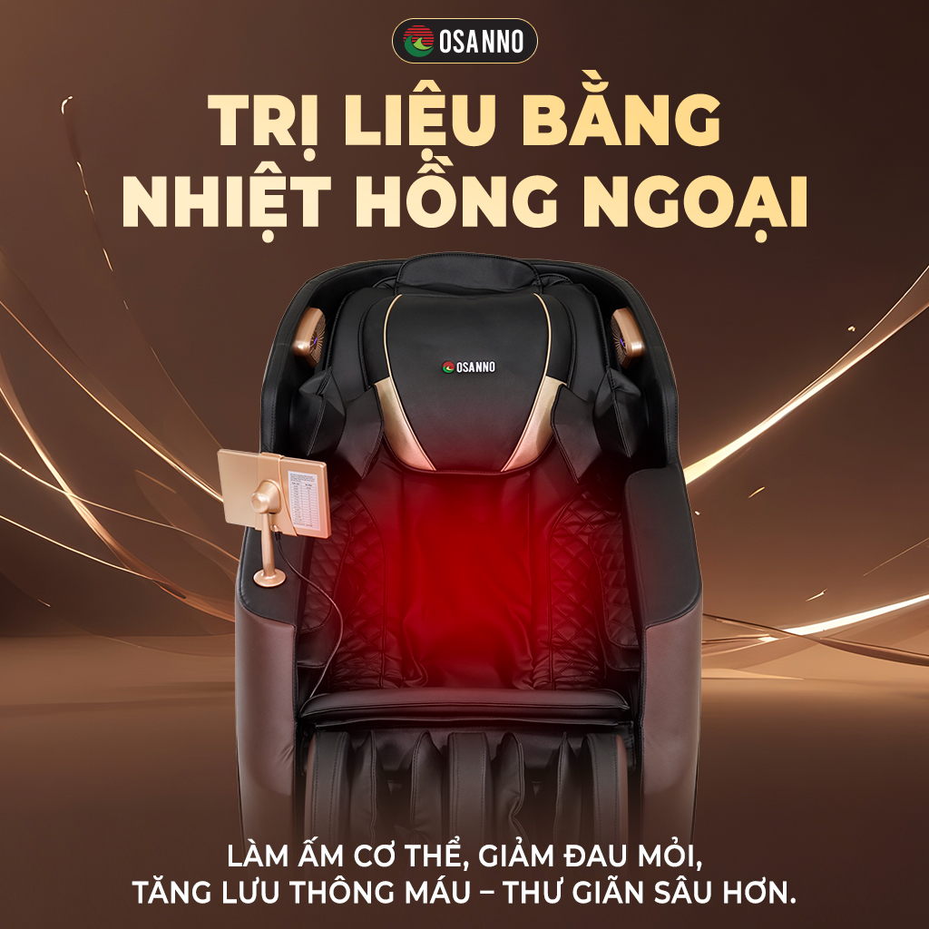 Massage nhiệt hồng ngoại thư giãn và trị liệu sâu