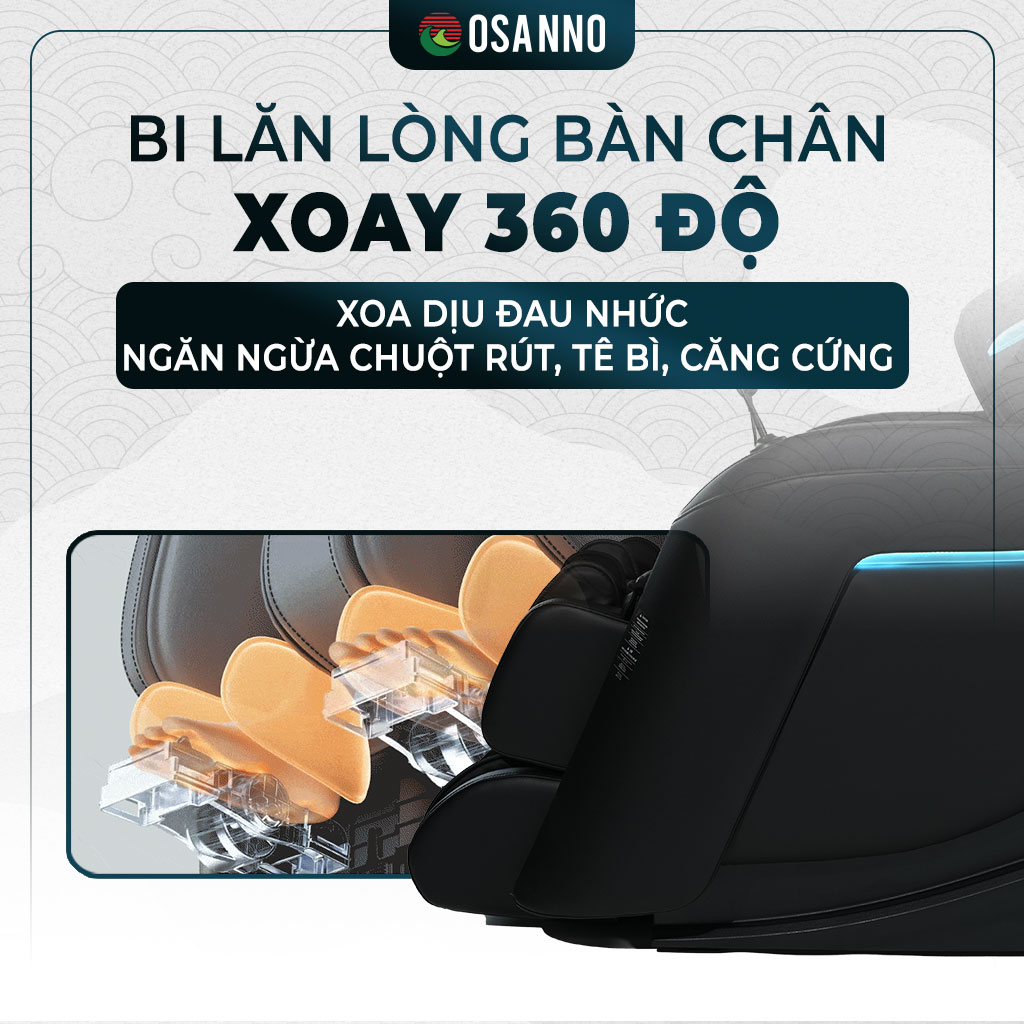 Massage lòng bàn chân xoay 360 độ