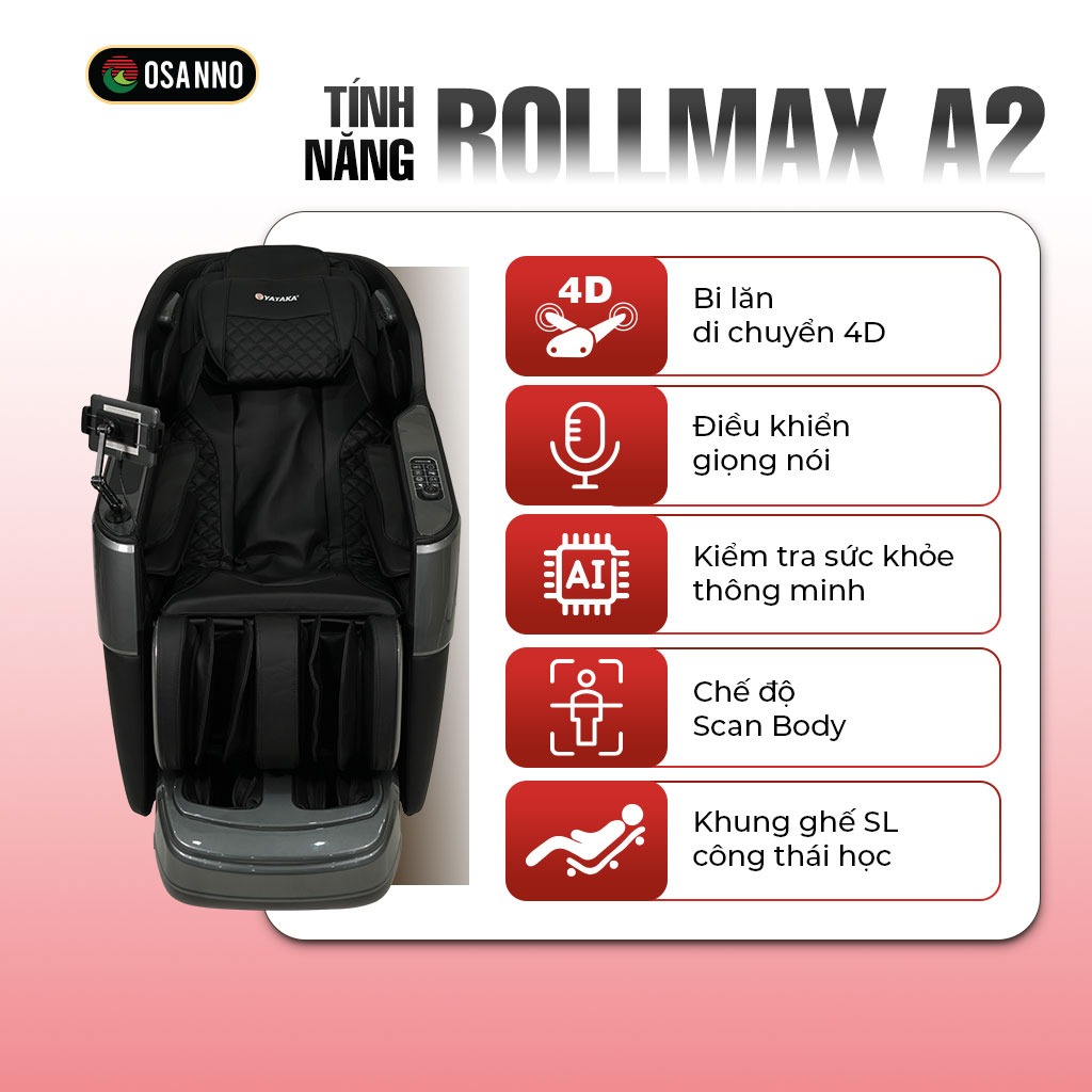 Ghế Massage Osanno Rollmax A2