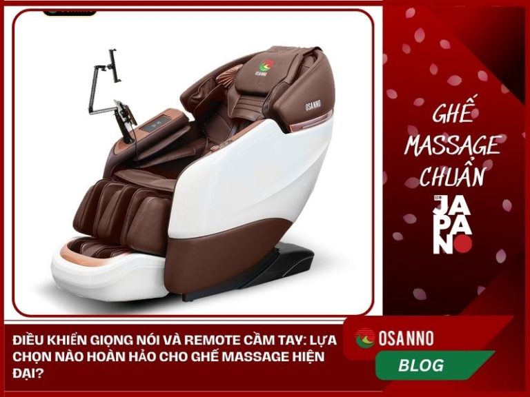 So sánh Ghế massage có Điều khiển giọng nói và remote cầm tay