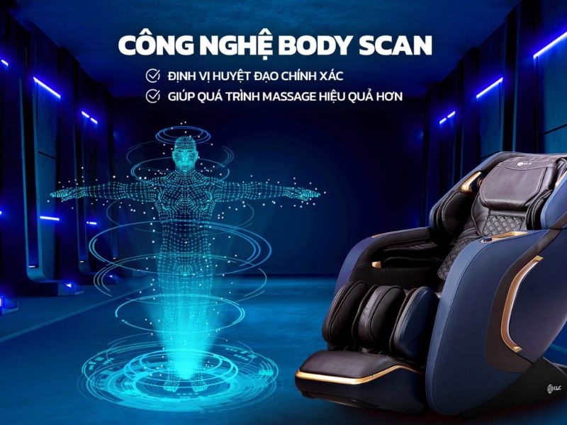 Công nghệ AI Body Scan dò tìm huyệt đạo chính xác