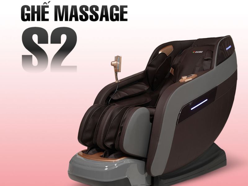 Ghế massage OSANNO S2 phổ thông giá rẻ, khung SL và điều khiển giọng nói