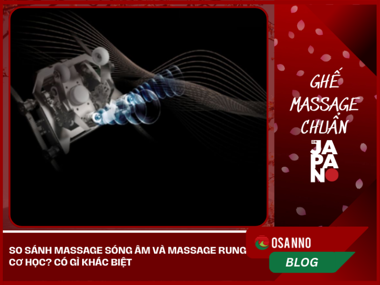 So sánh Massage Sóng âm và Massage Rung cơ học? Có gì khác biệt