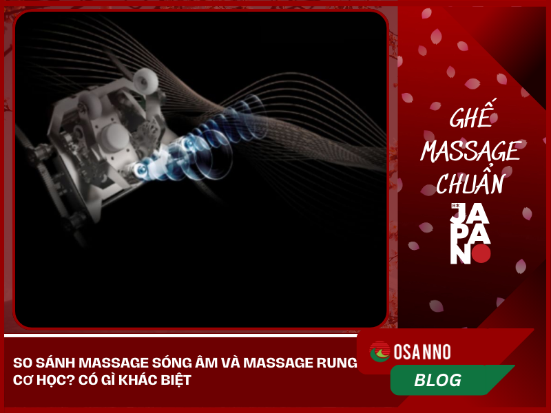 So sánh Massage Sóng âm và Massage Rung cơ học? Có gì khác biệt