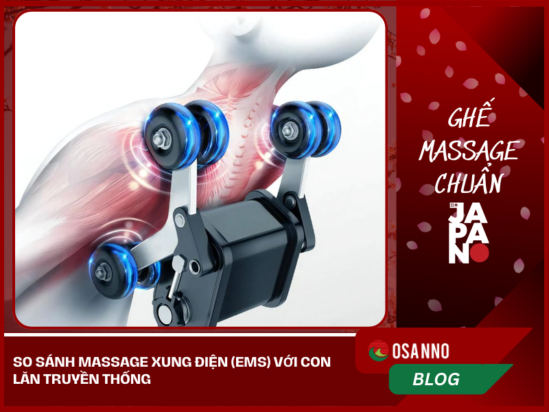 So sánh Massage Xung điện (EMS) với Con lăn truyền thống
