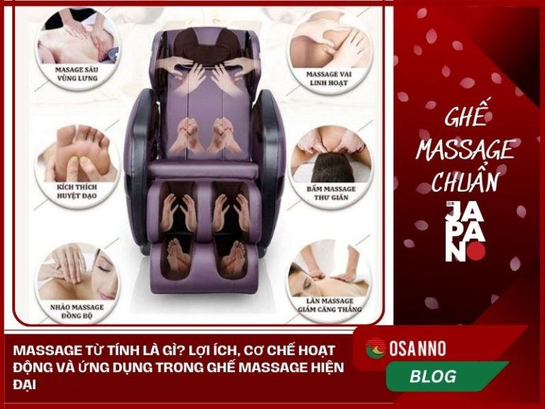 Massage từ tính là gì? Lợi ích, cơ chế hoạt động và ứng dụng trong ghế massage hiện đại