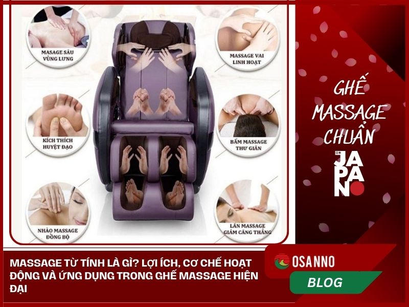 Massage từ tính là gì? Lợi ích, cơ chế hoạt động và ứng dụng trong ghế massage hiện đại