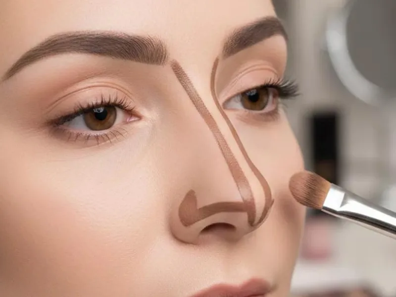 Trang điểm hoặc tạo khối nhẹ